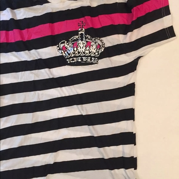 Subscript Shirt Tee Rare! $68 stripe crown M - Picture 3 of 8